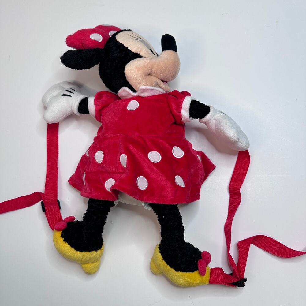 Disney Parks Minnie Mouse Character Plush Backpack